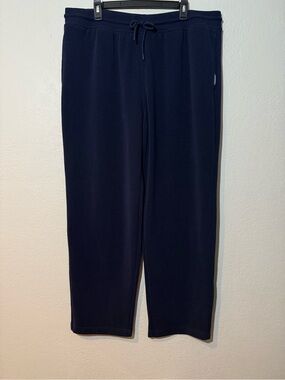 Eddie Bauer- Navy, Ribbed, Lounge Pants w/Elastic & Drawstring Waist Size XXL